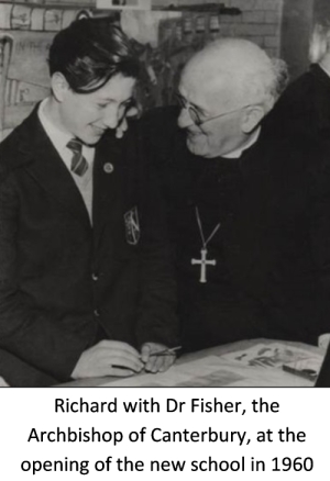 Richard with the Archbishop of Canterbury